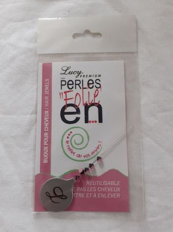 Bijoux pour cheveux pince réutilisable pour mettre des perles