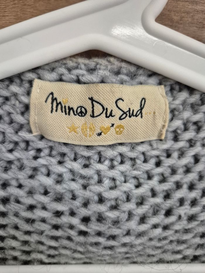 Gilet oversize gris cocooning Mino Du Sud taille unique - photo numéro 4