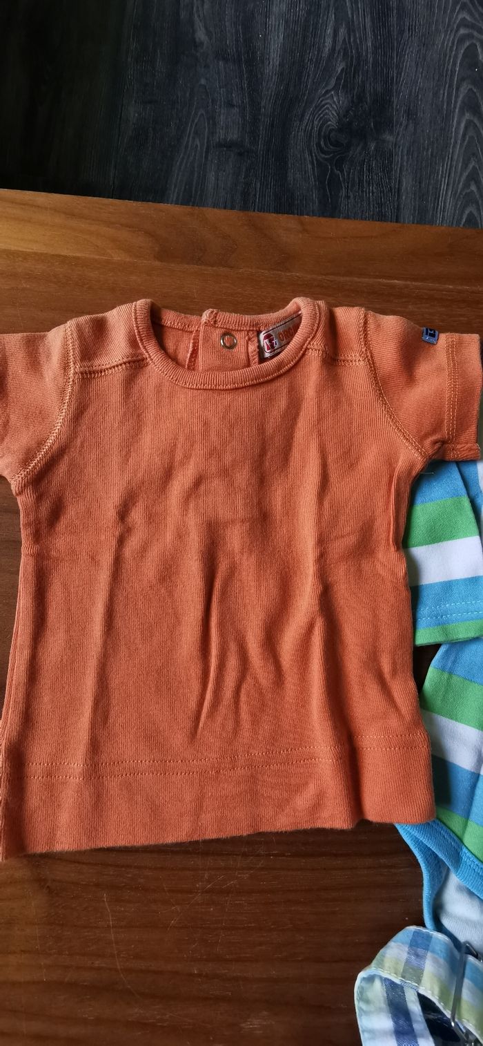 Salopette courte été  bodie tee shirt bébé garçon 3 mois - photo numéro 4