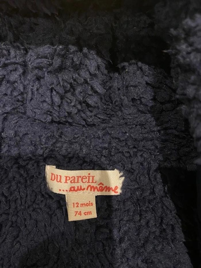 Imperméable doublé DPAM bébé – 12 mois (motif chien) - photo numéro 2