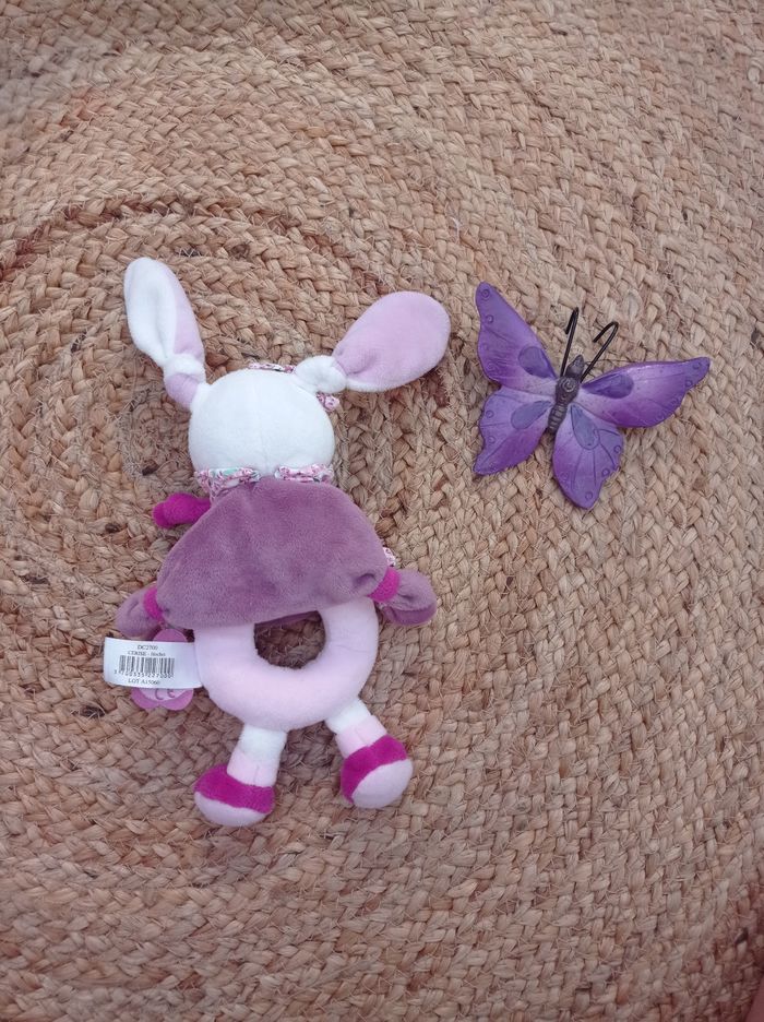 Doudou hochet lapin - photo numéro 2