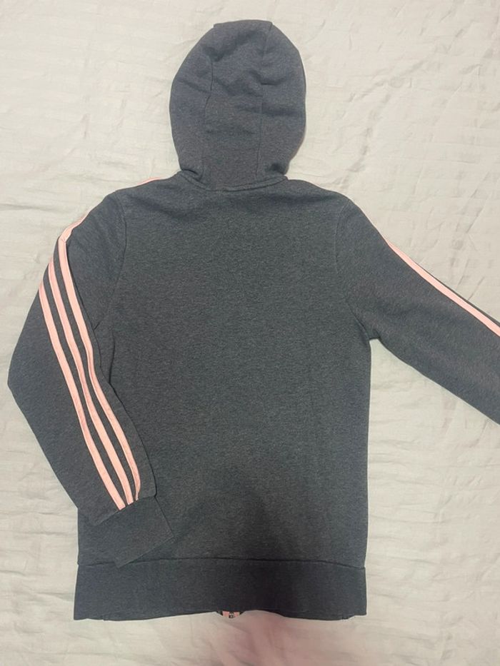 Sweat zip à capuche Adidas - photo numéro 4