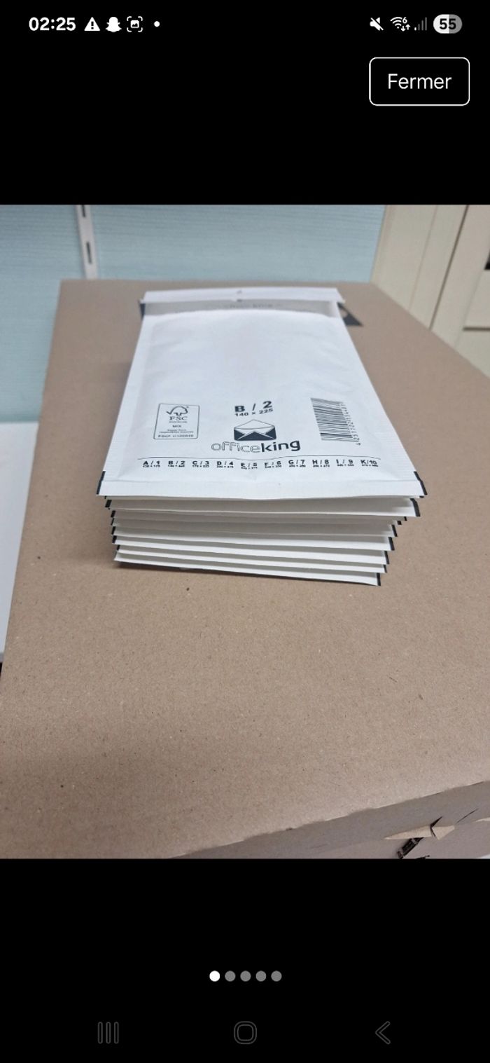 Pack 60 enveloppes à bulles B2 a H8 - photo numéro 3