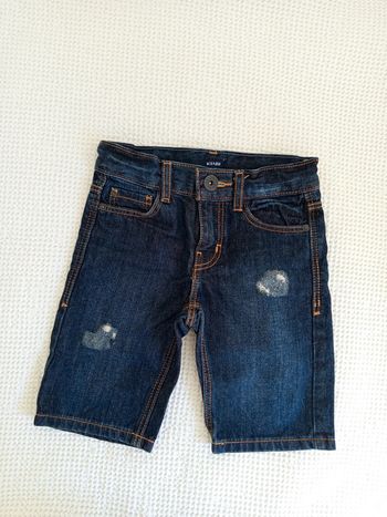 Short en jean avec taille réglable élastique 5 ans