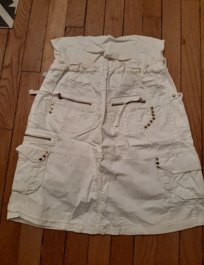 Jupe légère blanche grossesse (40/42) - photo numéro 2