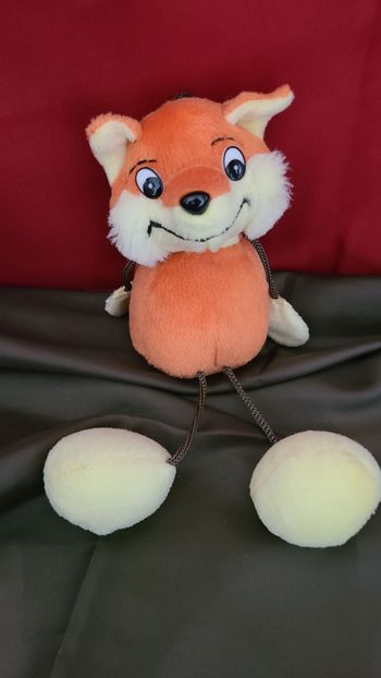 Doudou renard articulé orange