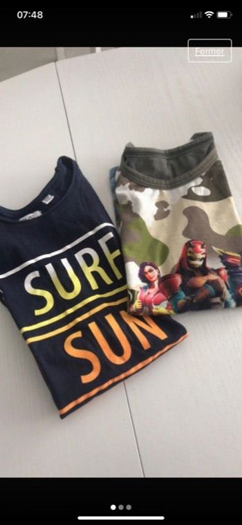 Lot tee-shirts garçon