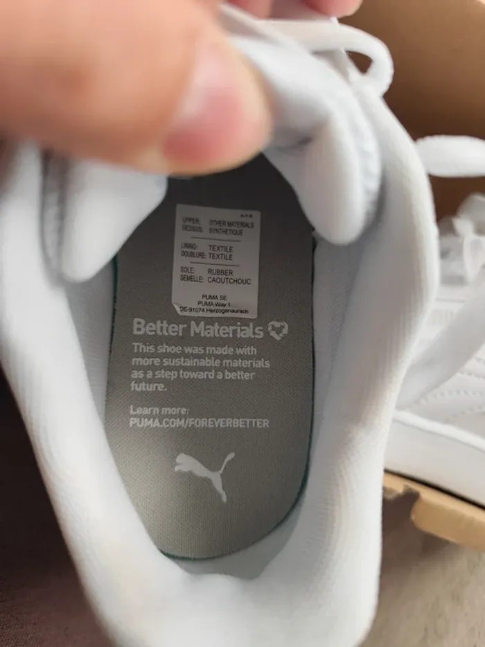 Paire de baskets blanches puma 31 neuf - photo numéro 7