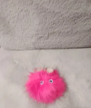 Porte clés - Pompon monstre