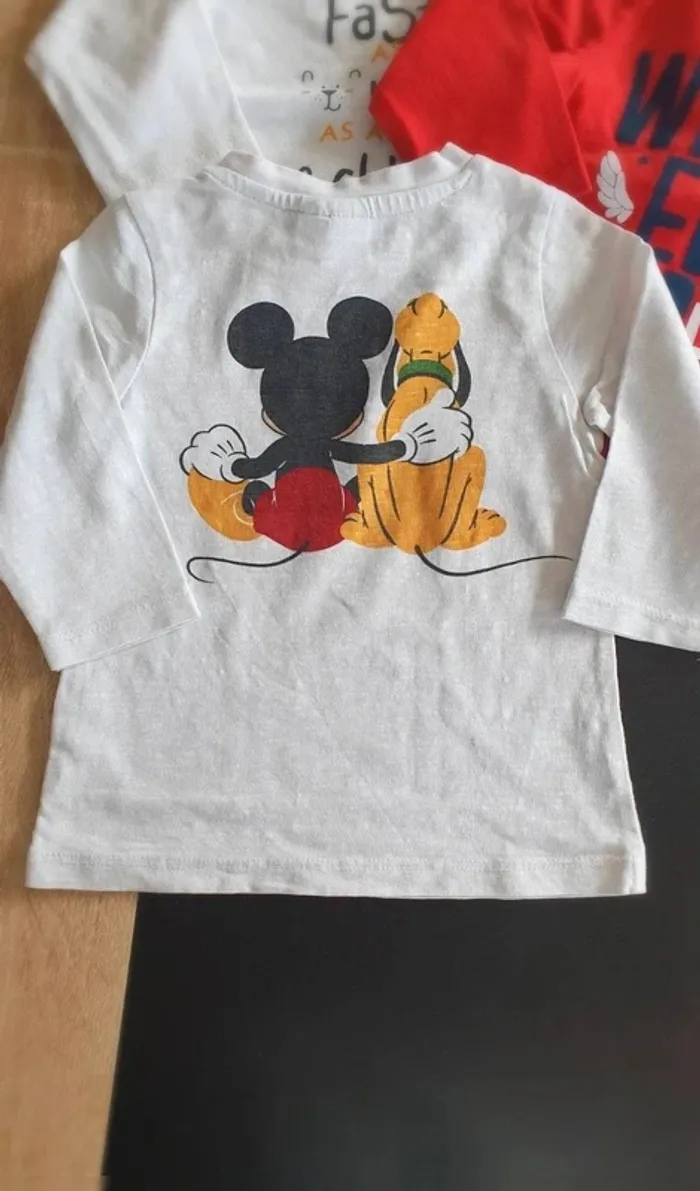 Lot de 7 tee-shirts manche longue 6 mois - photo numéro 5