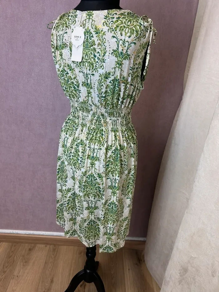 Robe femme robe été femme verte robe femme taille 38 taille 40 taille 36 - photo numéro 5