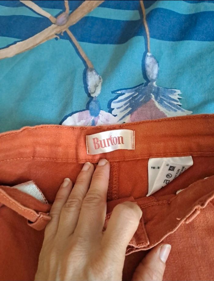 Pantalon orange Burton T36/38 - photo numéro 3