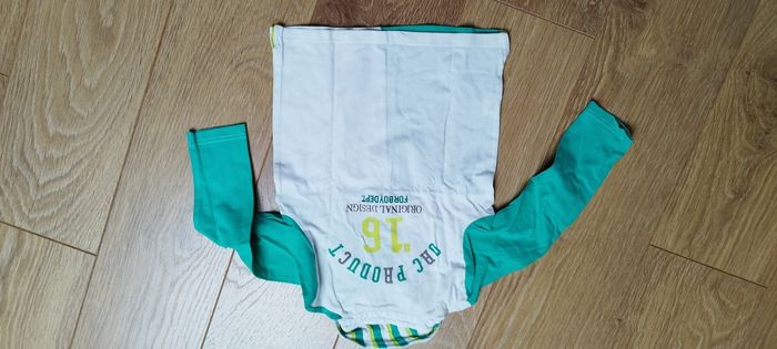 Polo manches longues vert et blanc Orchestra - 5 ans