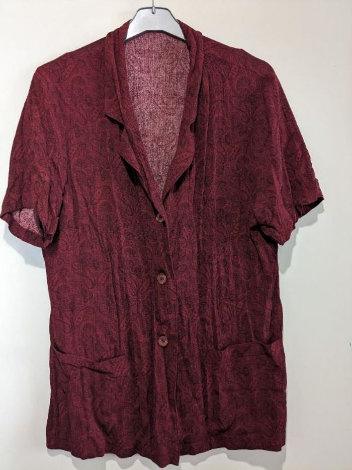 Veste d'été bordeaux. Taille 42