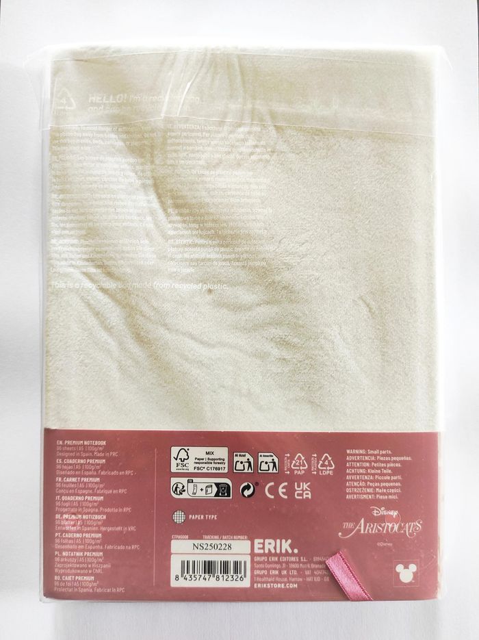 DISNEY : LES ARISTOCHATS - Marie - Notebook Pelucheux Premium - Format A5 - photo numéro 2