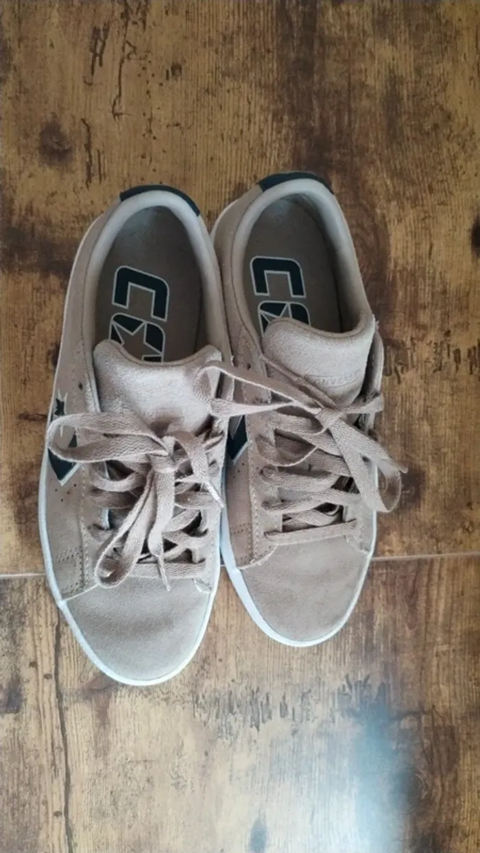 Converse CONS – chaussures basses en daim beige – pointure 36 - photo numéro 2