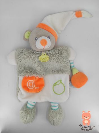 Doudou Marionnette Ours Oscar Baby Nat'