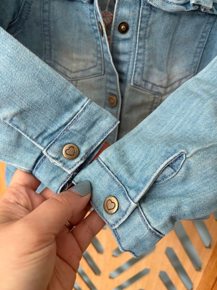 Veste en jeans fille 36m 3a - photo numéro 5