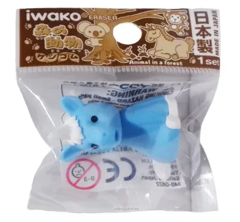 Gomme licorne bleue Iwako Neuf