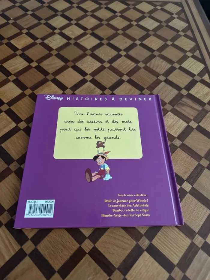 Livre Disney Histoires à deviner - Pinocchio, le pantin au grand cœur - photo numéro 2