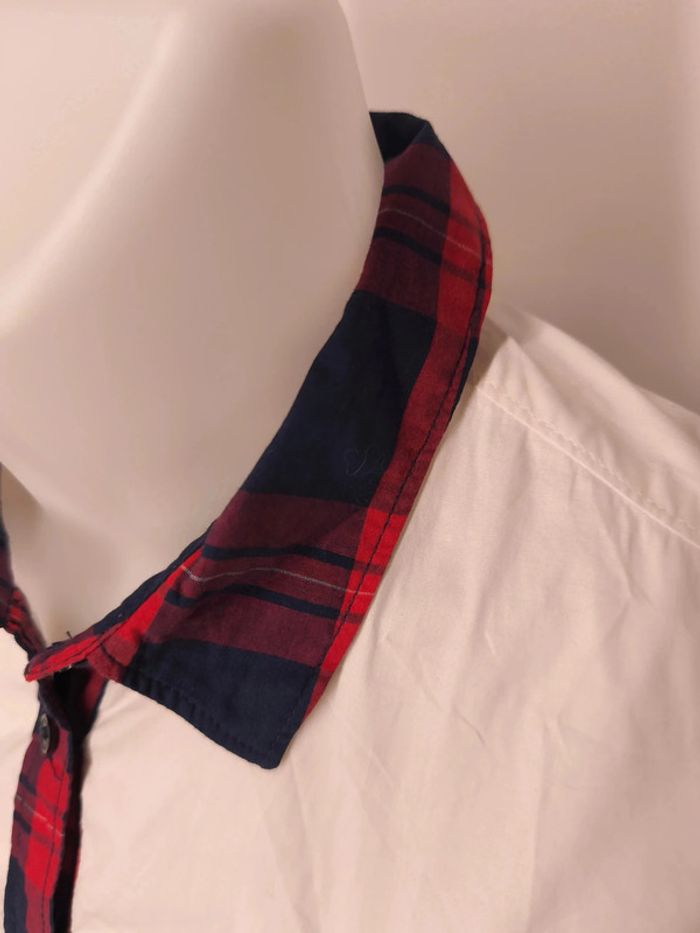 Chemise Tommy Hilfiger Femme Taille M Blanc-Rouge - photo numéro 7