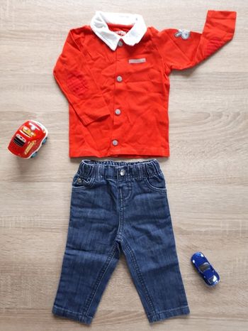 Ensemble pantalon t shirt manches longues 6 mois orchestra