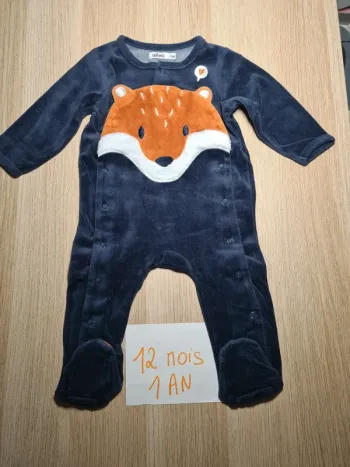 Pyjama velours renard