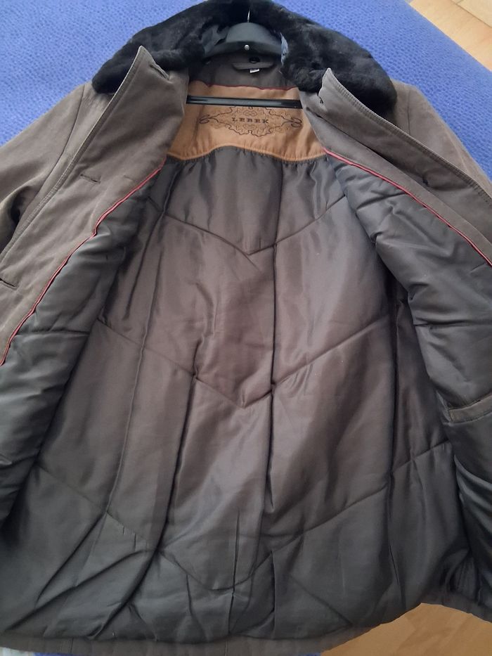 Caban  matelassé  extérieur  suedine