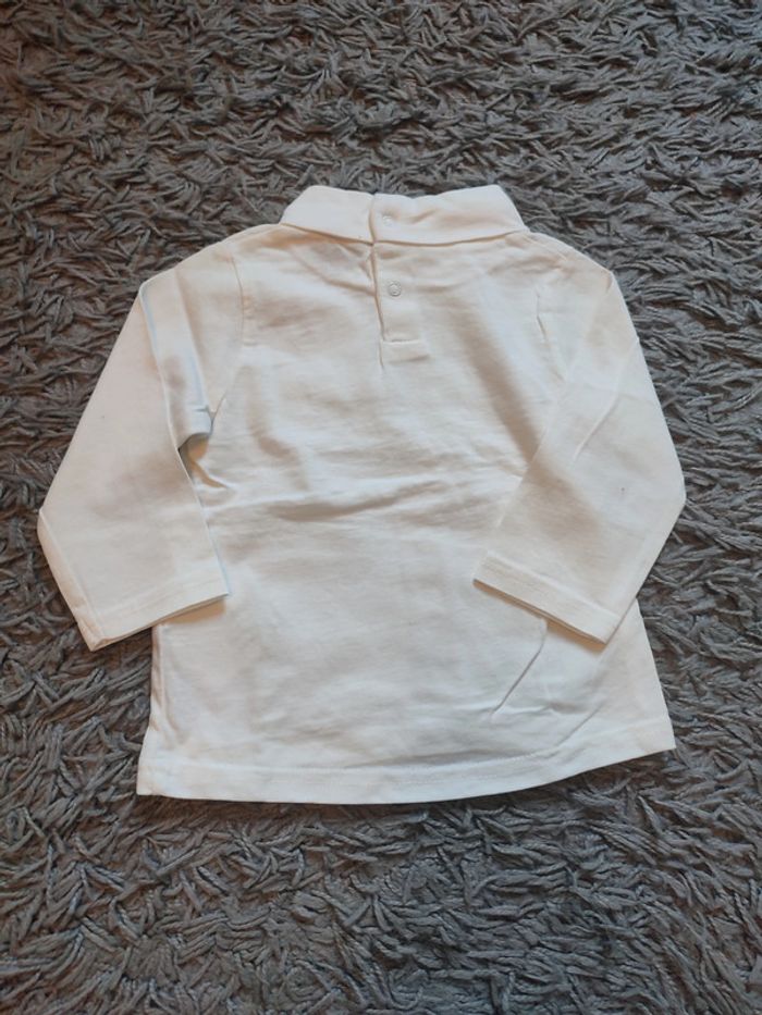 sous pull blanc bébé - photo numéro 2