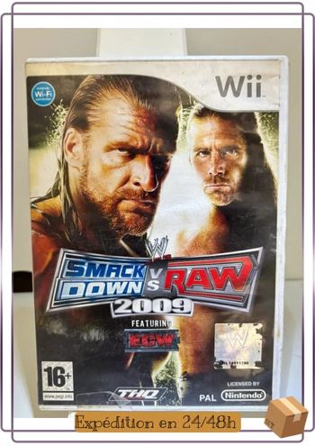 Smack down vs raw 2009 wii complet fr