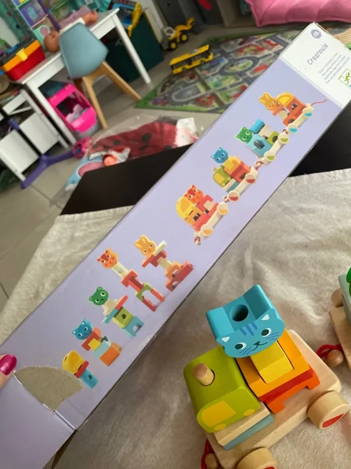 Train bois djeco créaroule neuf - photo numéro 4