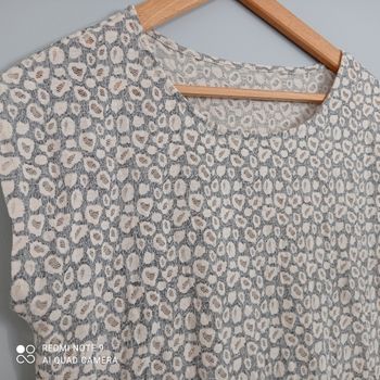 T-shirt léopard crème t40/42