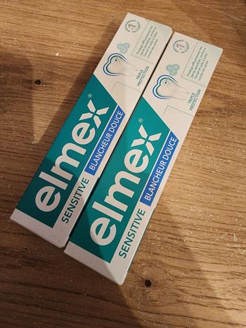 Lot de 2 dentifrices elmex sensitive blancheur douce neuf