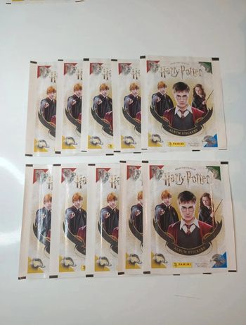 Lot de 10 paquets de stickers panini Harry Potter neufs et scellés
