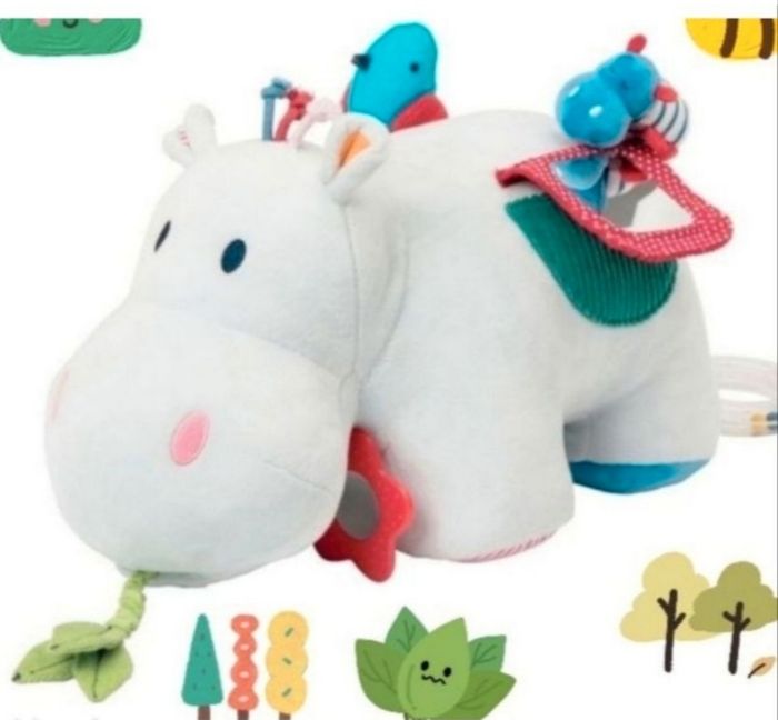 Oxybul Axel l'hippopotame Peluche d'activités NEUVE - photo numéro 1