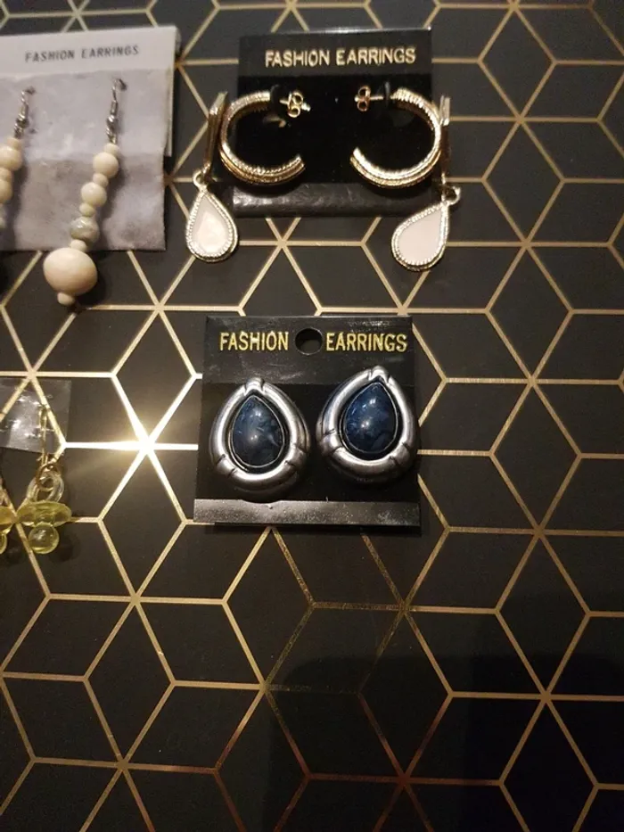 Lot de 4 paires de boucle d'oreille - photo numéro 4