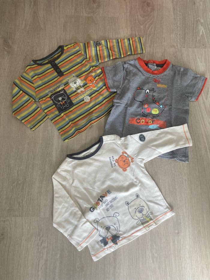 Lot t-shirt 9 mois