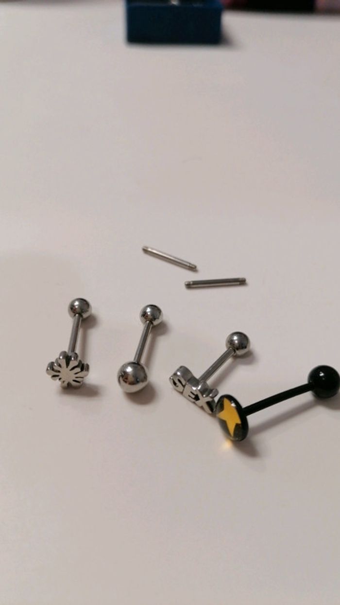Piercing langue titane - photo numéro 5
