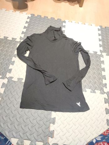 Col roulé fluide noir LH 14 ans