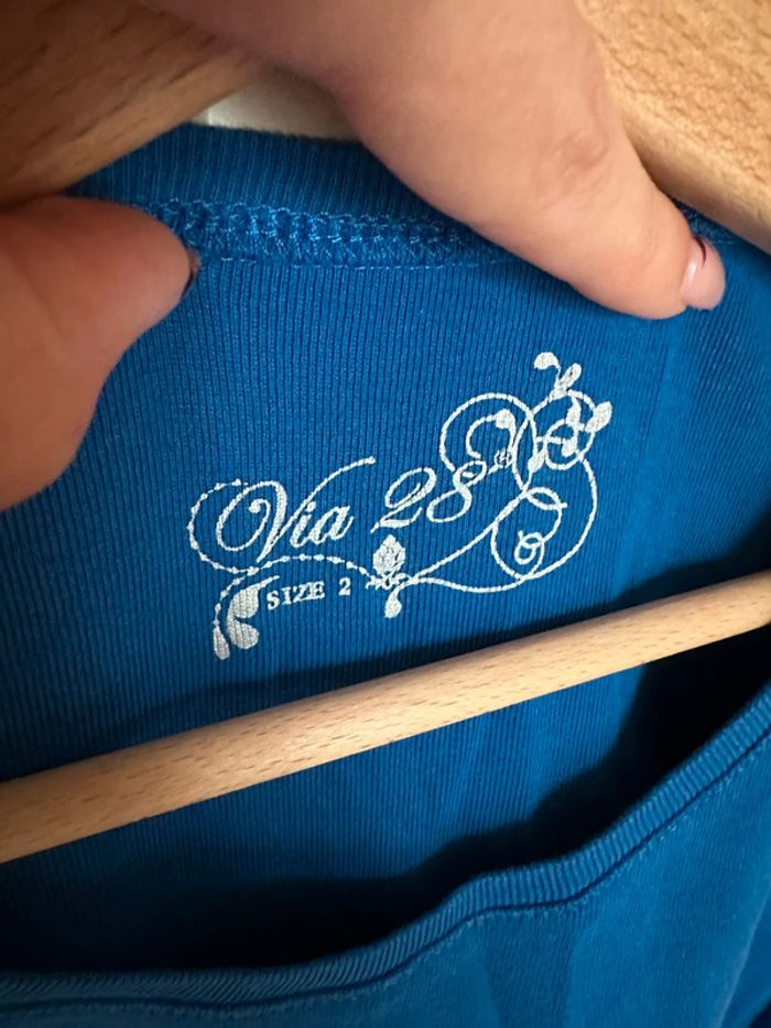 T shirt vintage bleu S - photo numéro 2