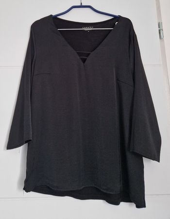 Blouse bi matière femme