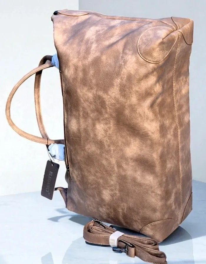 Joli sac de voyage en cuir pu lisse haute qualiti - photo numéro 3