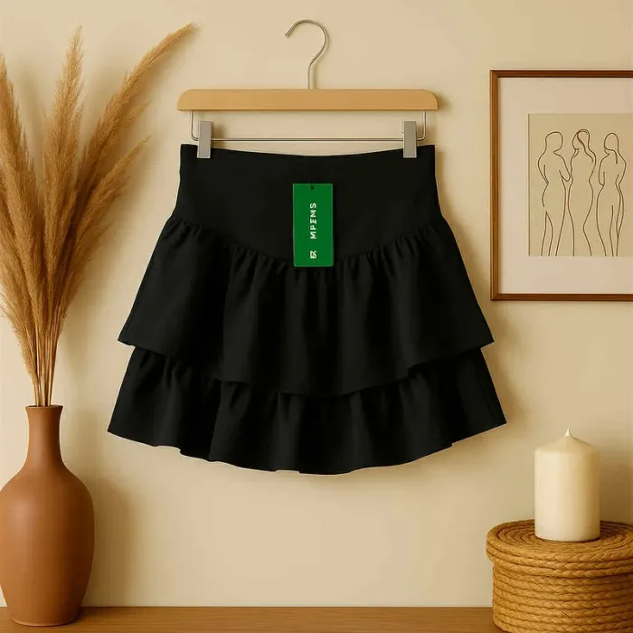 Jupe noir à volants - photo numéro 2