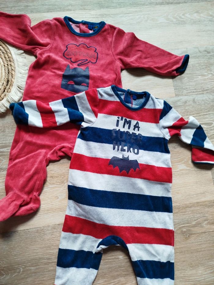 Lot de 2 pyjamas velours - photo numéro 2