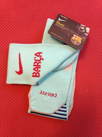 Chaussettes de foot FC Barcelone, Nike Authentique Officiel taille 42/46, neuf