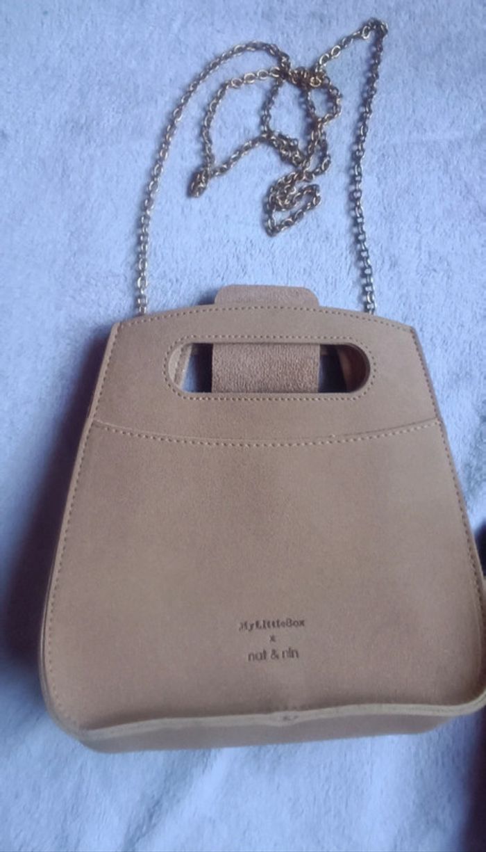 Petit sac à main marron clair Nat&Nin - photo numéro 2