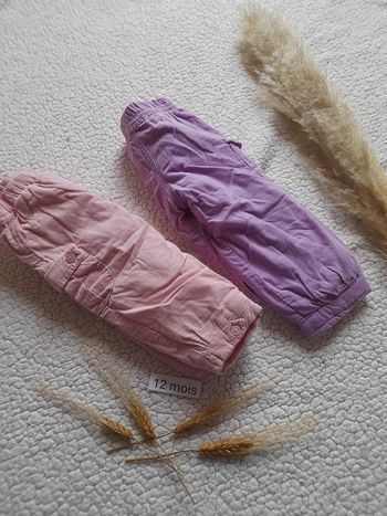2 pantalon hivers 12 mois