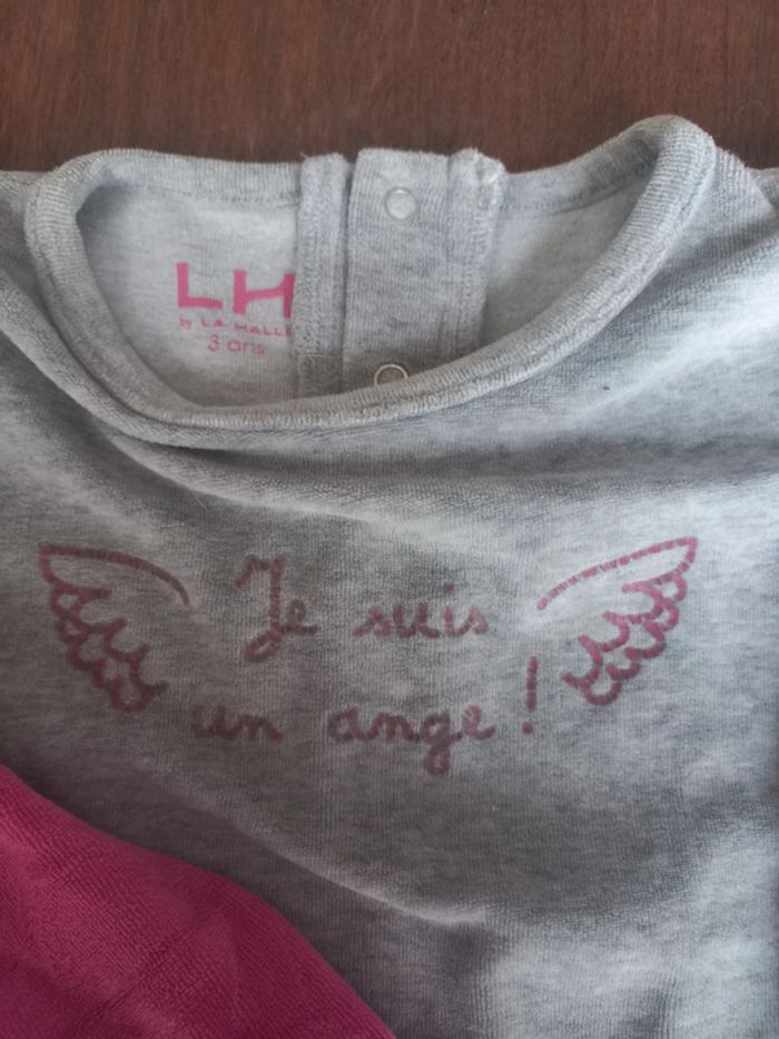 Pyjama  je suis un ange 3ans la halle - photo numéro 2