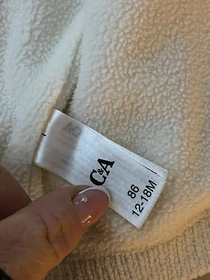 Manteau hiver ecru 12 - 18 mois - photo numéro 4