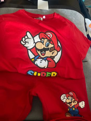 Ensemble short super Mario 12 ans